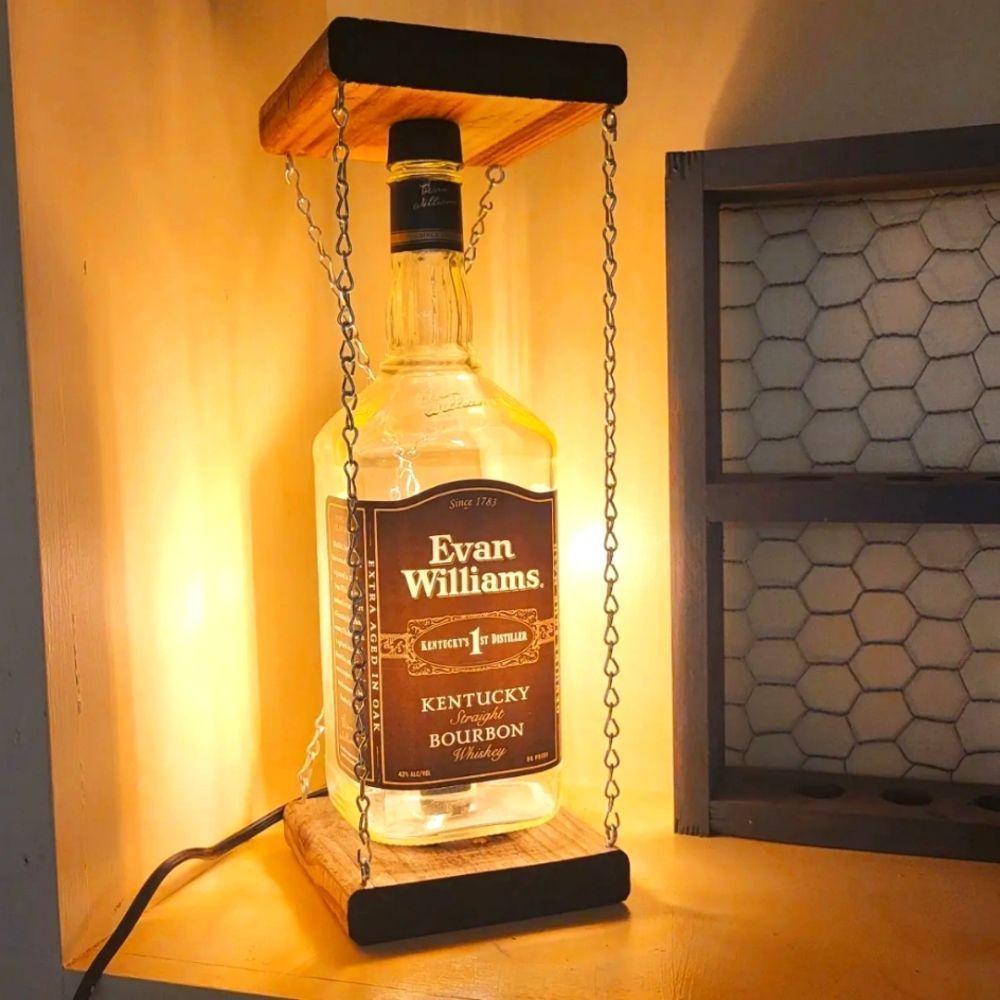 Evan Williams Bottle Lamp